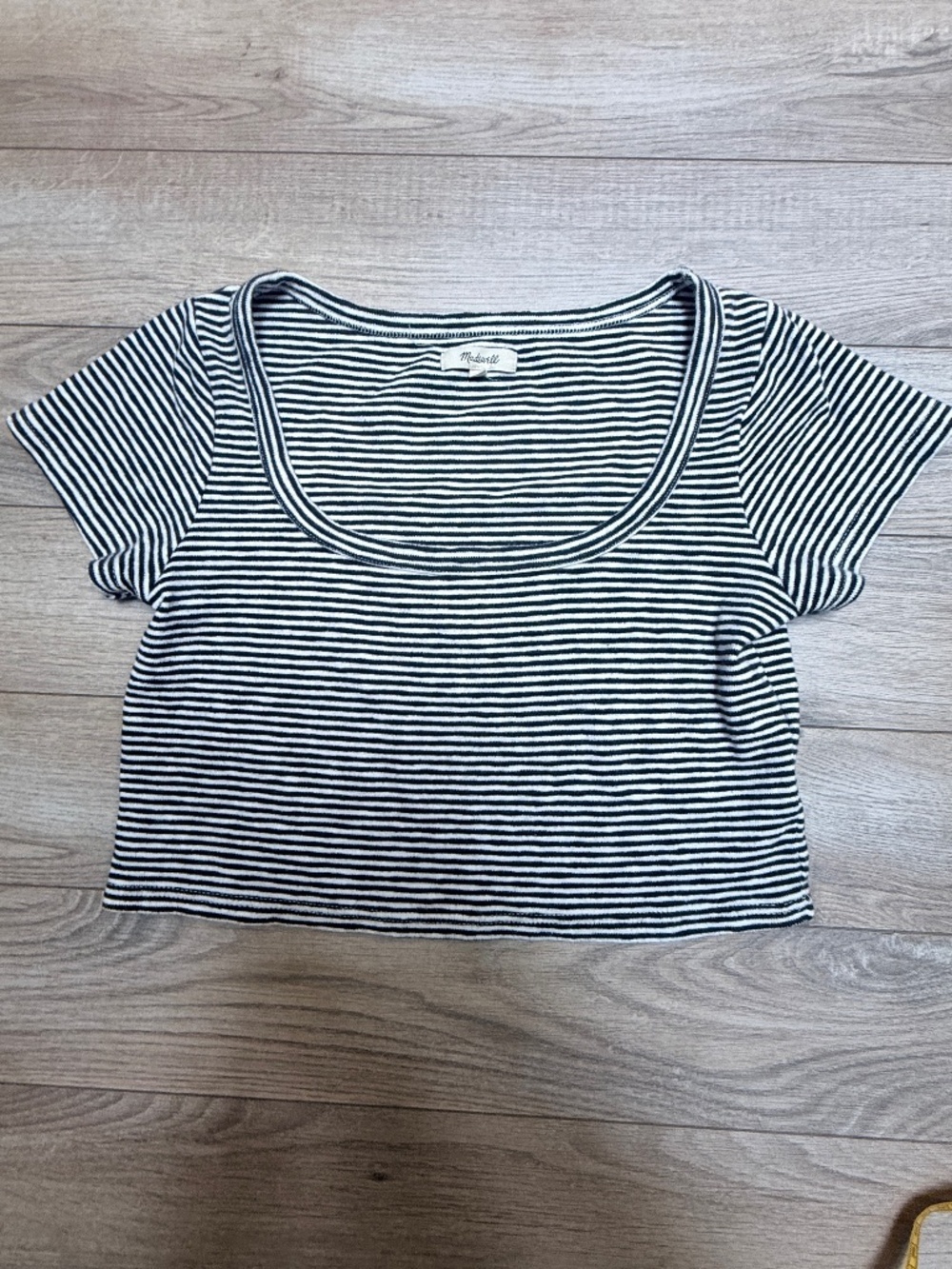 Madewell Striped Cropped top size M
